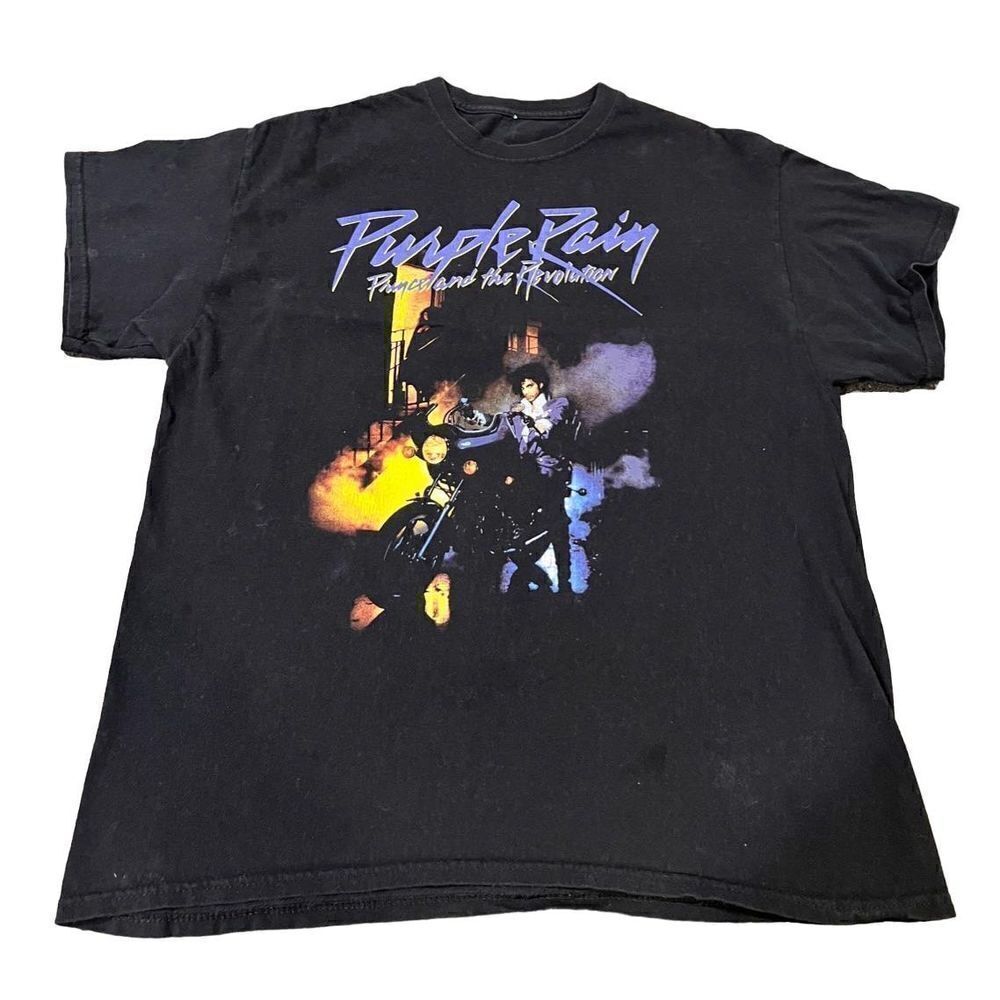 VTG Prince Purple Rain logo T- Shirt size L